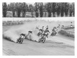 Flat Track Lámina giclée por Dan Mahoney