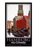 LNER, Hamburg via Grimsby, c.1927 Giclee Print by Frank Newbould