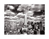 New York, New York, Sky Over Manhattan Prints by Henri Silberman