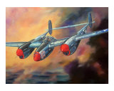 P-38 Lightning Lámina giclée por jack connelly