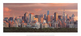 Sunset over New York Skyline Prints by Hank Gans
