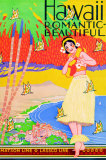 Hawaii, Romantic and Beautiful Posters Hawaii, Romantic and Beautiful Posters