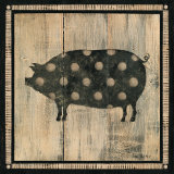Polka Pig II Print by Lisa Hilliker