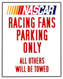 Nascar Parking Tin Sign