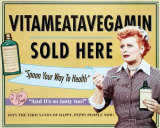 I Love Lucy Vitameatavegamin Blikkskilt