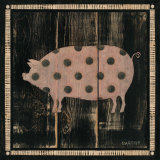 Polka Pig IV Posters par Lisa Hilliker