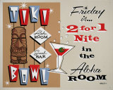 Tiki Bowl Blikskilt