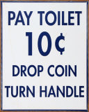 Pay Toilet Peltikyltit