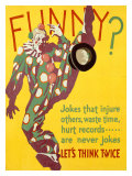 Think Twice Clown Stampa giclée Think Twice Clown Stampa giclée