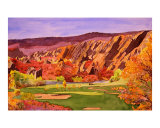 Littleton, Colorado Golf Course reproduction procédé giclée par Christine La Grow