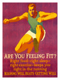 Feeling Fit Motivational Giclee-trykk av Mather Feeling Fit Motivational Giclee-trykk av Mather