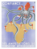 WWII, French Algerian Propaganda Wydruk giclee WWII, French Algerian Propaganda Wydruk giclee
