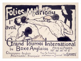 Folies-Marigny, Tournoi de Boxe Lámina giclée por Charles Genty Folies-Marigny, Tournoi de Boxe Lámina giclée por Charles Genty