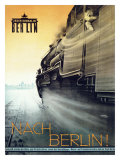 Nach Berlin Locomotive Railway reproduction procédé giclée