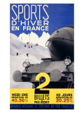 Sports d'Hiver en France, Train Lámina giclée Sports d'Hiver en France, Train Lámina giclée