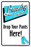 Laundry Service Plaque en métal