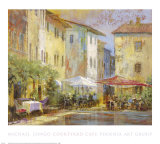 Courtyard Cafe Prints by Michael Longo