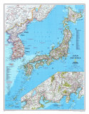 Map of Japan And Korea Fotografía