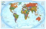 Carte du monde Posters