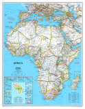 Africa Political Map Pósters Africa Political Map Pósters