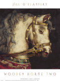 Wooden Horse II Art by Jill O'Flannery