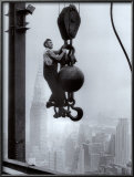 Construction Worker on Empire State Building Prints