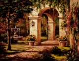 Arch Courtyard I Prints by Sung Kim