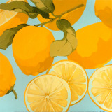Fresh Lemons Poster par Martha Negley