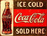 Ice Cold Coke Cartel de chapa Ice Cold Coke Cartel de chapa