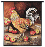 English Cockerel Wall Tapestry by Alexandra Churchill
