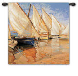 White Sails I Wall Tapestry by Jaume Laporta White Sails I Wall Tapestry by Jaume Laporta