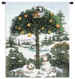 Partridge in a Pear Tree Wall Tapestry by Lynn Bywaters