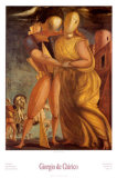 Hector and Andromaca Print by Giorgio De Chirico