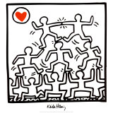 Zonder titel Poster van Keith Haring Zonder titel Poster van Keith Haring