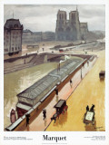 Rainy Day in Paris Notre-Dame Cathedral Posters par Pierre Albert Marquet