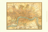 Map of London Kunstdrucke
