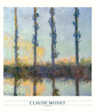 Four Trees, 1891 Láminas por Claude Monet Four Trees, 1891 Láminas por Claude Monet