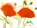 Poppies in the Wind II Kunstdrucke von Marthe 