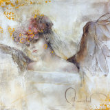 Blumenengel|Flower Angel Kunstdrucke von Elvira Amrhein