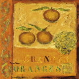 Orangen Poster von Francoise Persillon