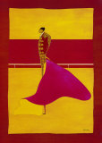 Bullfighter with Cape I Plakater af Thierry Ona
