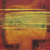 Red Landscape Prints by Elzbieta Mulas