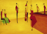 Bar Jazz Kunst af Thierry Ona
