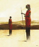 Massais III Affiches par Jean-pierre Gack