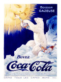 Coca-Cola French Polar Bear Lámina giclée