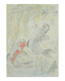 Carps Bringing Good Luck Giclee Print by Chieko Toyoda