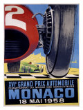 Grand Prix automobile de Monaco reproduction procédé giclée