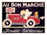 Childrens au Bon Marche Roadster reproduction procédé giclée