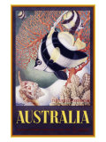 Australia Great Barrier Reef reproduction procédé giclée par Mayo 