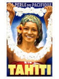 Tahiti, 1935 Giclée-tryk